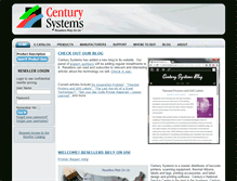 Tablet Screenshot of centurysystems.com
